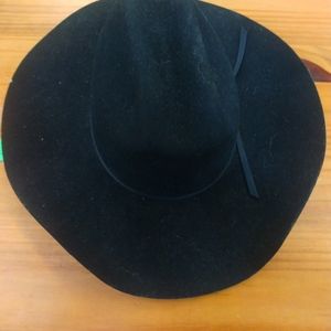 MHT Men's Black Felt 3XXX Cowboy Hat Size 7 1/8